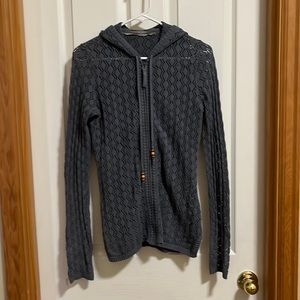 Athleta hooded cardigan with zipper